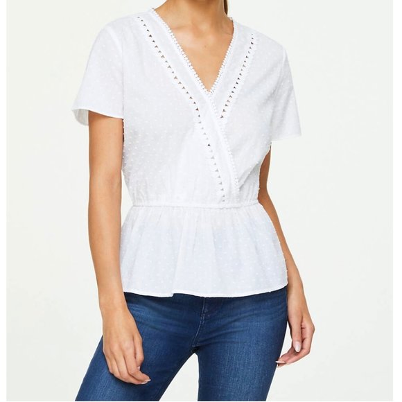 LOFT Tops - Loft Lacy Peplum Top